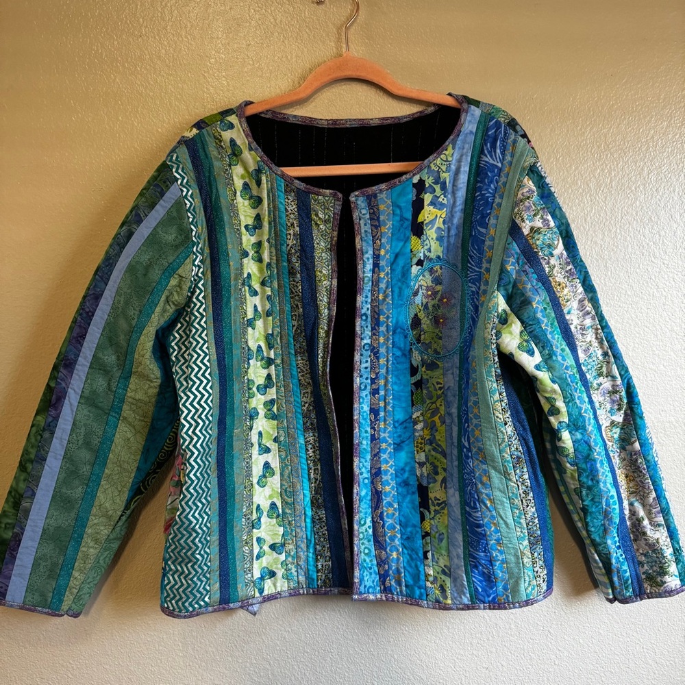 Handmade Colorful Patchwork Jacket - Picture 3 of 10